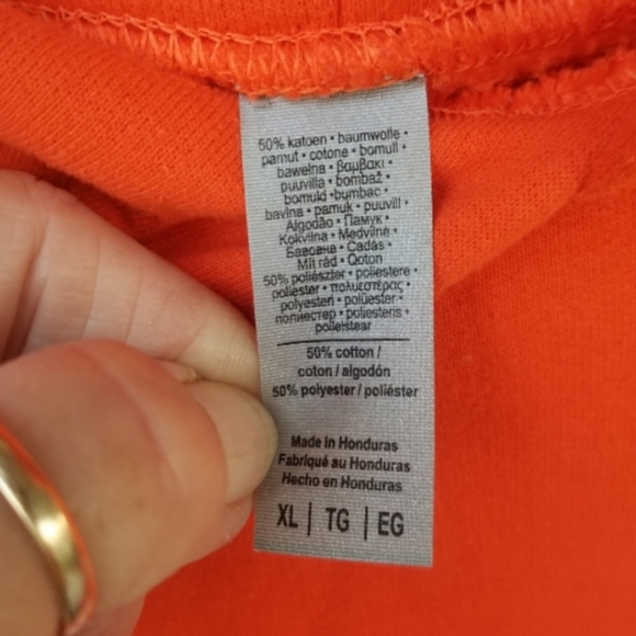 Oklahoma State University Cowboys ORANGE Hoodie (Unisex XL) Gildan Sweatshirt - Picture 7 of 7